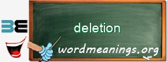 WordMeaning blackboard for deletion